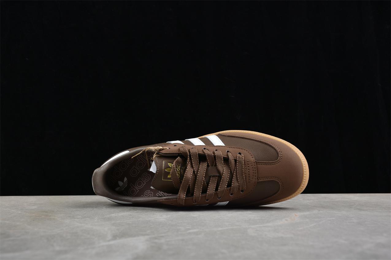 Adidas Originals Samba OG "Brown/White" фото № 3