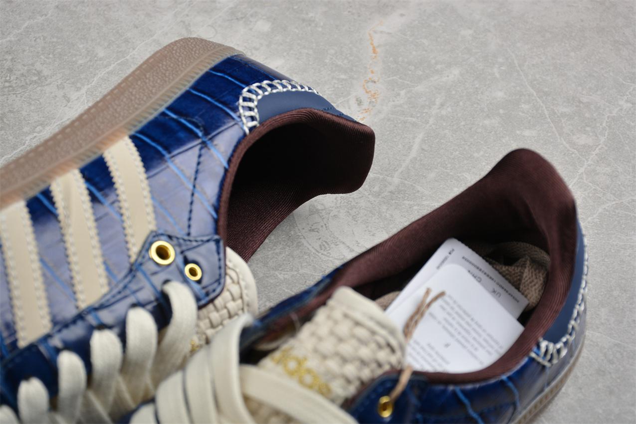 Wales Bonner x Adidas Samba OG "Croc - Collegiate Navy" фото № 8
