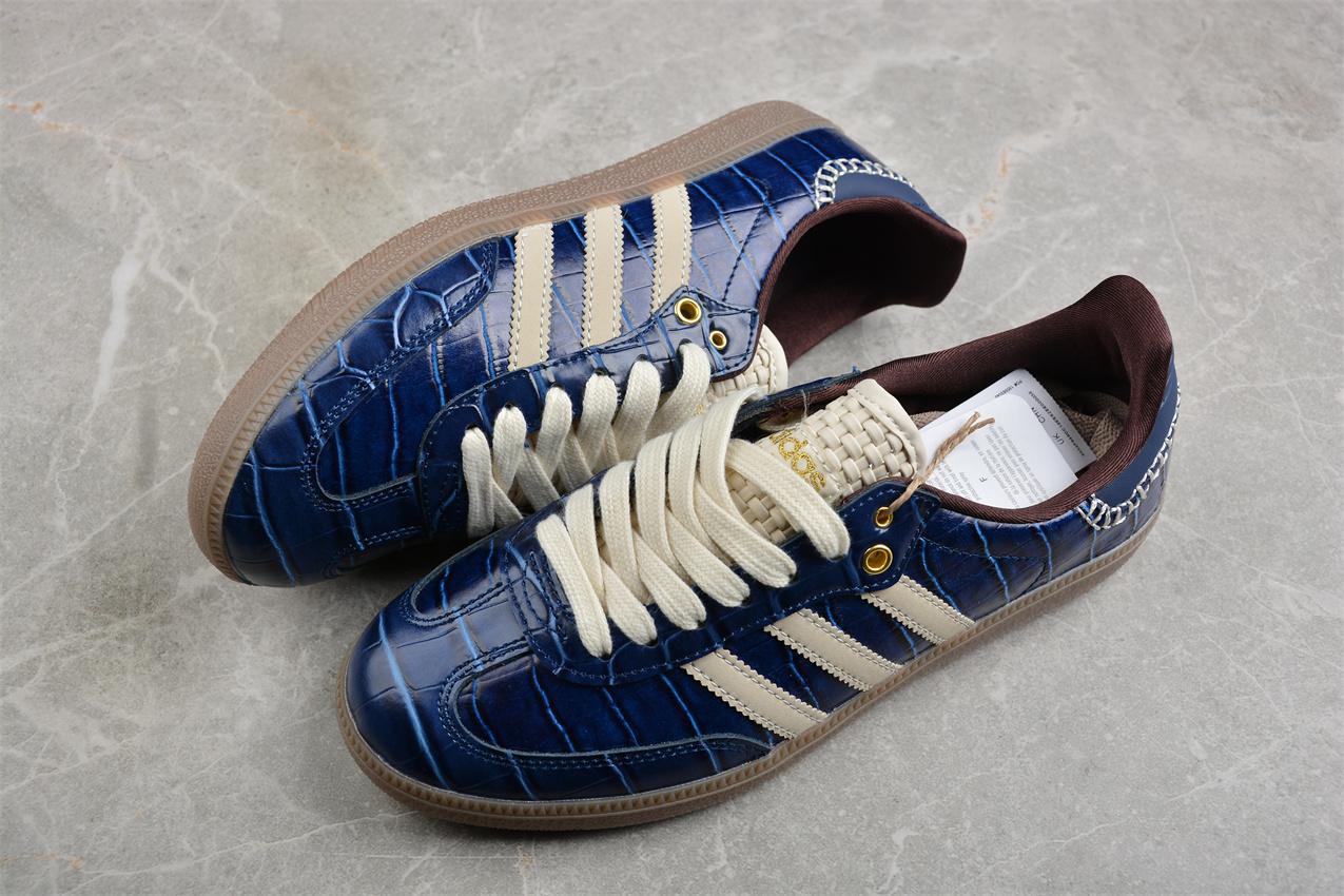 Wales Bonner x Adidas Samba OG "Croc - Collegiate Navy" фото № 6