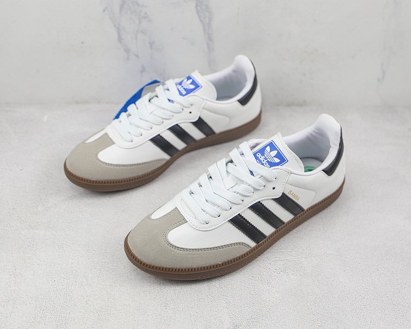 Adidas Samba "White/Black/Beige" фото № 5