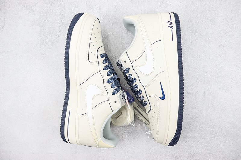 Nike Air Force 1 07 Low "Rice White/Dark Blue" фото № 7