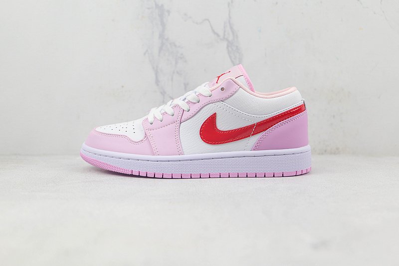 Air Jordan 1 Low Valentines Day "White Pink Purple" фото № 2