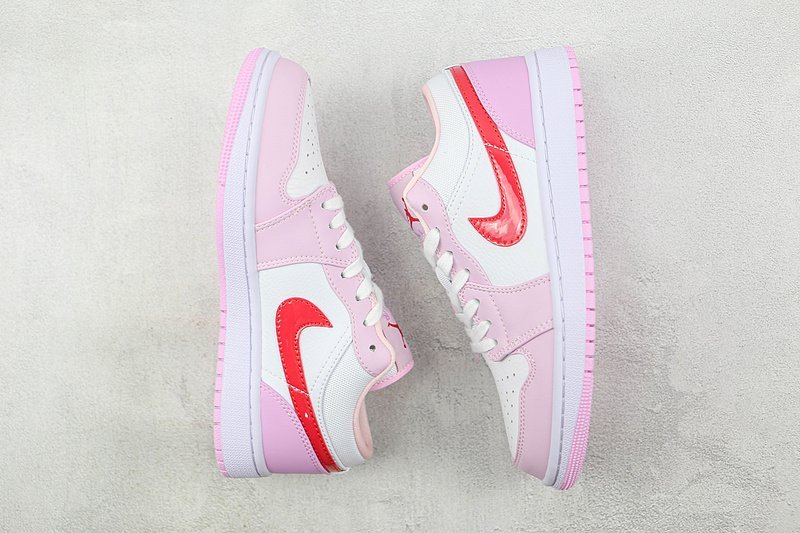 Air Jordan 1 Low Valentines Day "White Pink Purple" фото № 7
