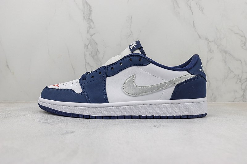 Air Jordan 1 Low "Midnight Navy/White" фото № 2