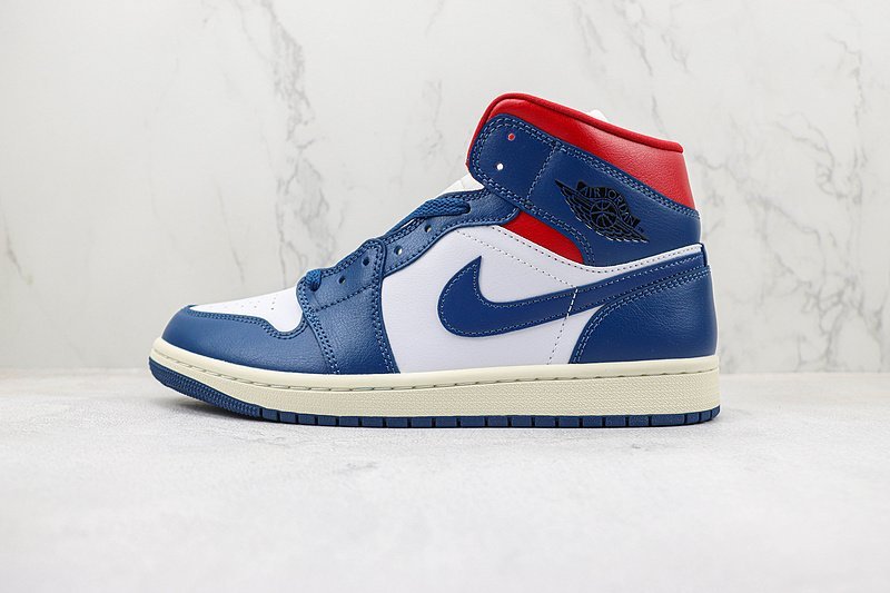 Air Jordan 1 Mid "French Blue Gym Red" фото № 2