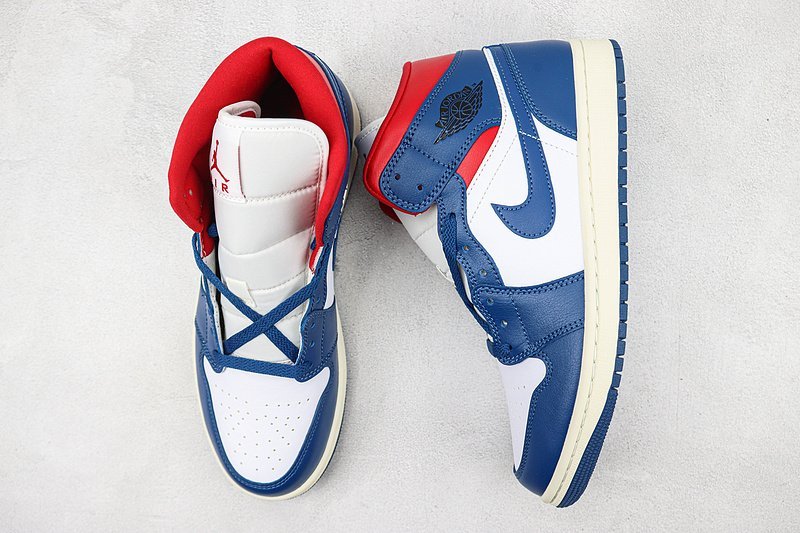 Air Jordan 1 Mid "French Blue Gym Red" фото № 6