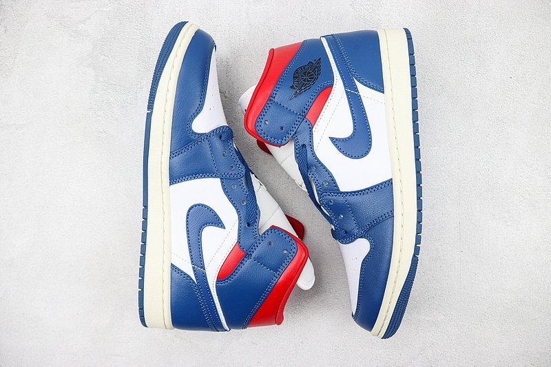 Air Jordan 1 Mid "French Blue Gym Red" фото № 7