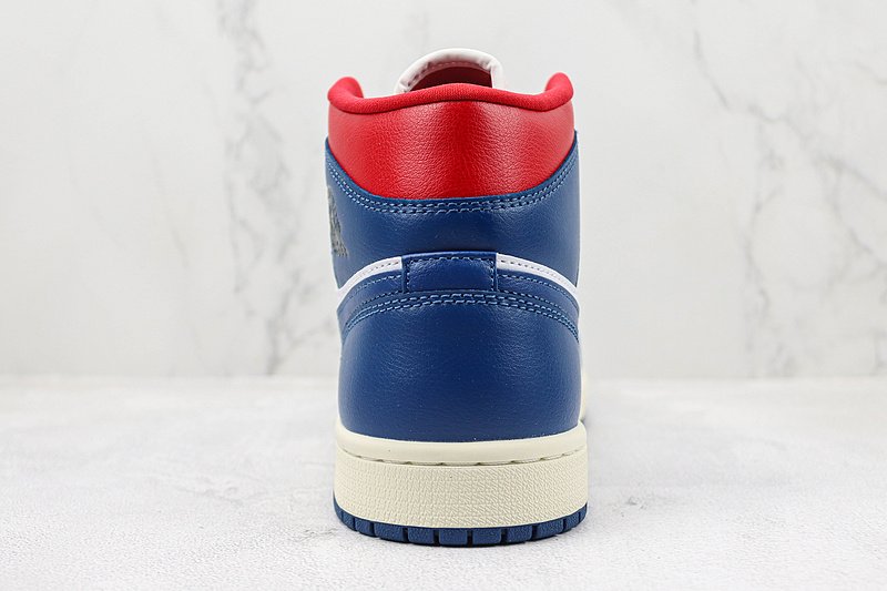 Air Jordan 1 Mid "French Blue Gym Red" фото № 8