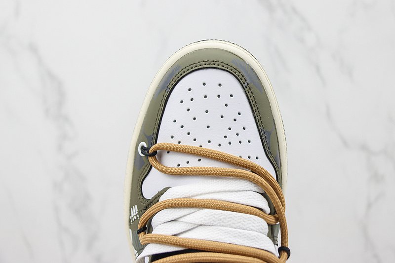 Air Jordan 1 Low "Leaf Green/White/Mud Green" фото № 4