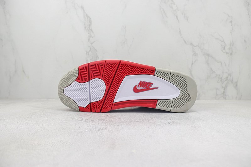 Air Jordan 4 "White/Dark Grey/Fire Red" фото № 8