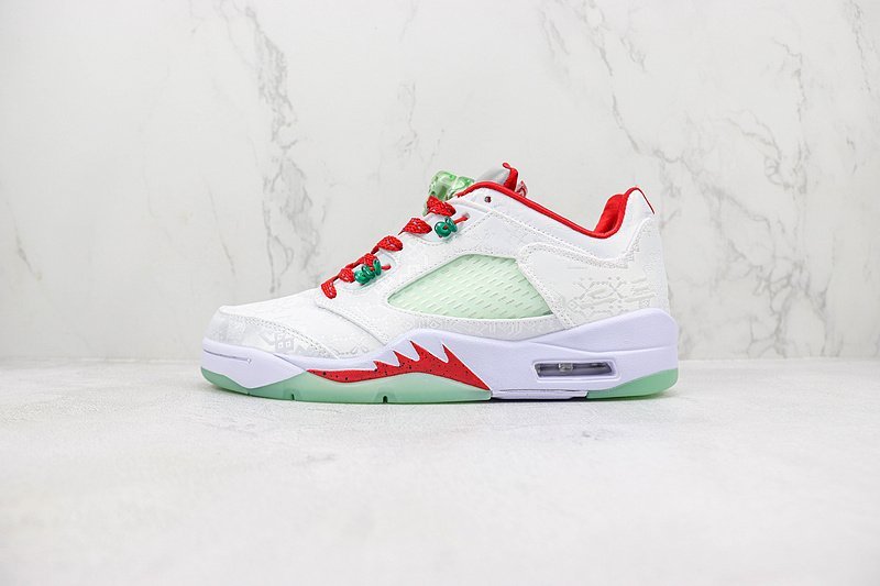 Air Jordan 5 Low "Mint Green/White/Red" фото № 2