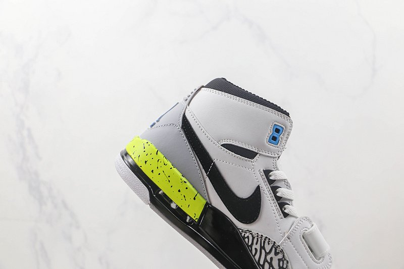Just Don x Air Jordan Legacy 312 High Billy Hoyle "White / Black - Volt - Vivid Blue" фото № 4