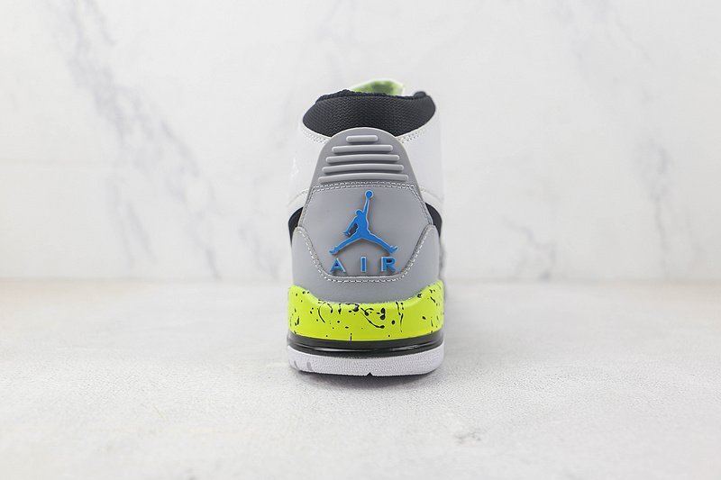Just Don x Air Jordan Legacy 312 High Billy Hoyle "White / Black - Volt - Vivid Blue" фото № 8