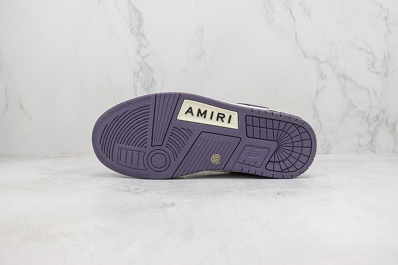 Amiri Skel Top Low "White/Purple" фото № 8