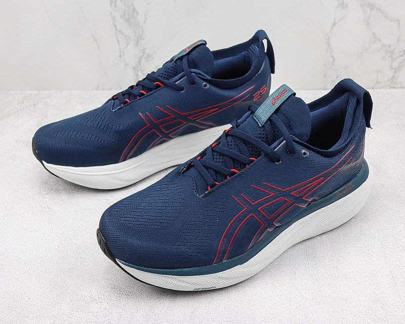 Asics Gel-Nimbus 25 "Navy/Red" фото № 5