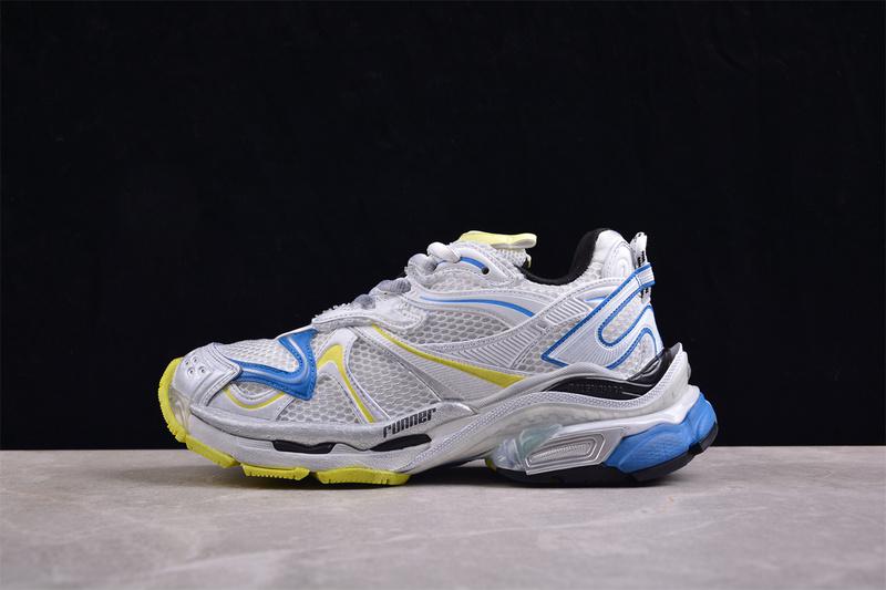 Balenciaga Runner 2.0 "Worn-Out–White Yellow Blue" фото № 3