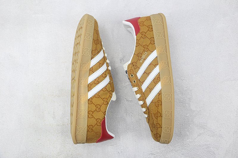 Adidas x Gucci Gazelle "Beige/White/Monogram" фото № 7