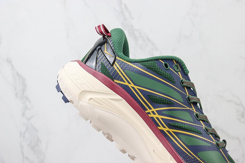 Hoka One One Mafate Speed 2 Low "Green/Yellow/Navy" фото № 3