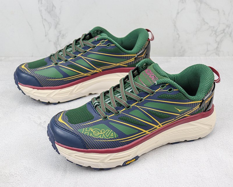 Hoka One One Mafate Speed 2 Low "Green/Yellow/Navy" фото № 5