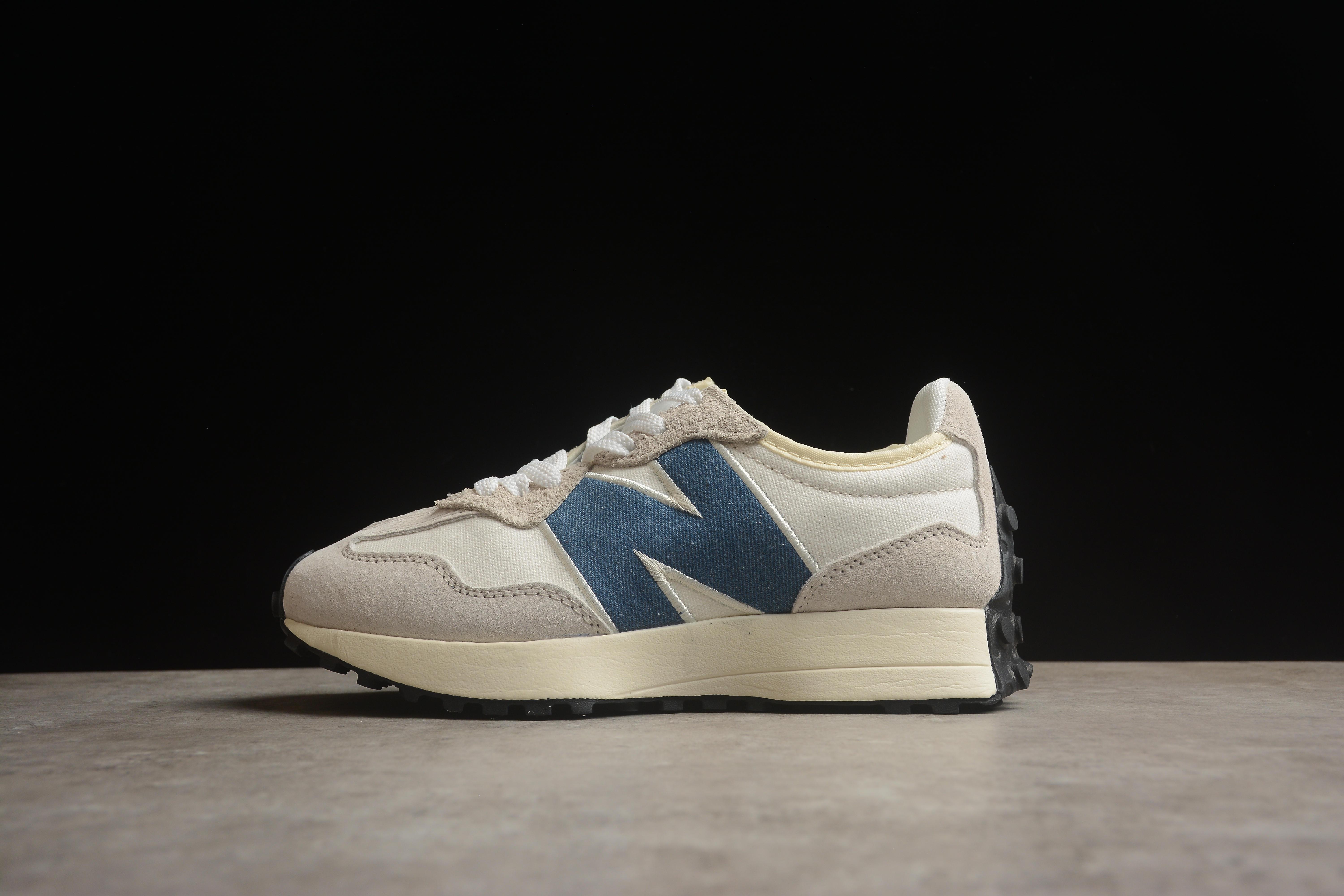 New Balance 327 "Beige White Blue" фото № 2