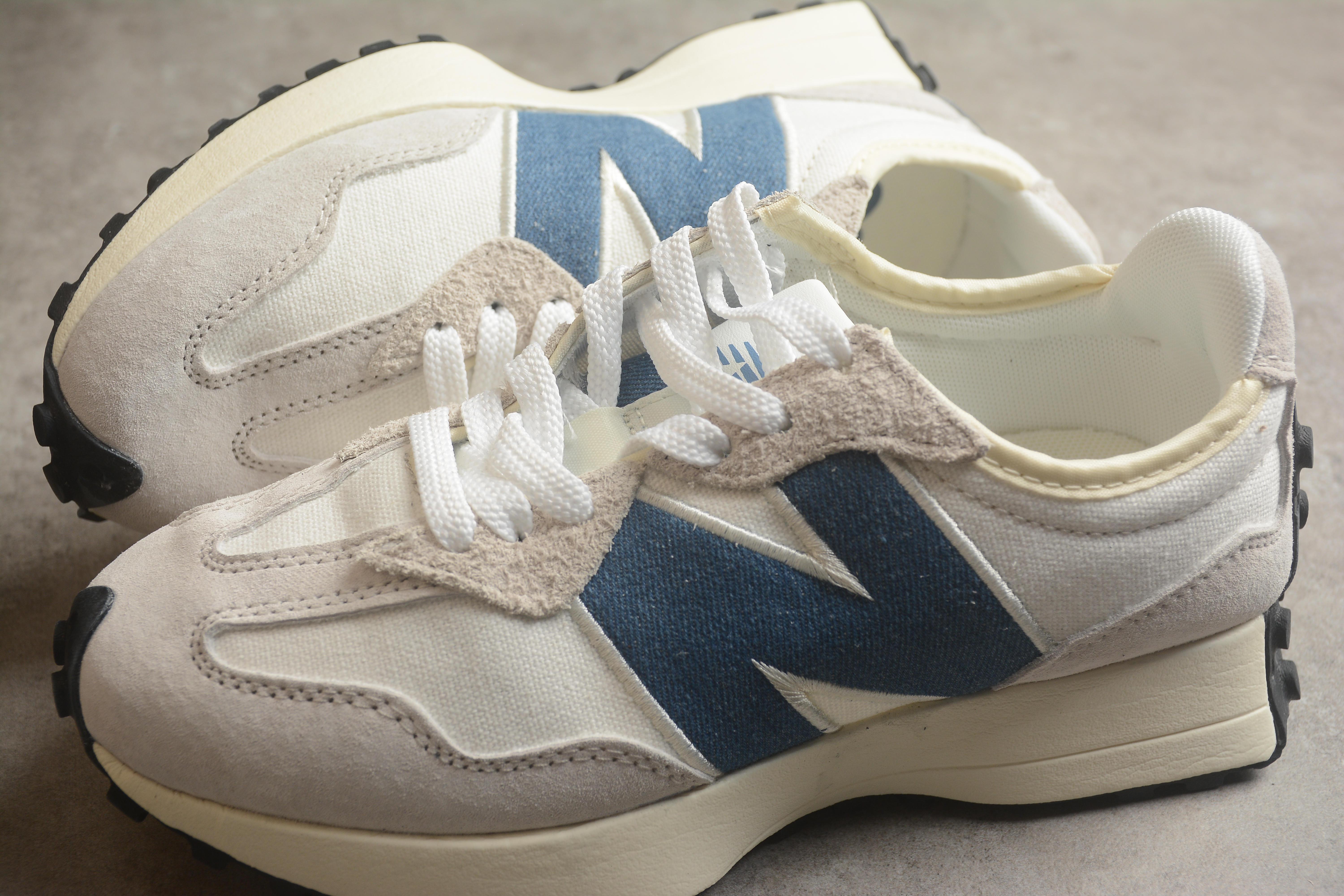 New Balance 327 "Beige White Blue" фото № 8
