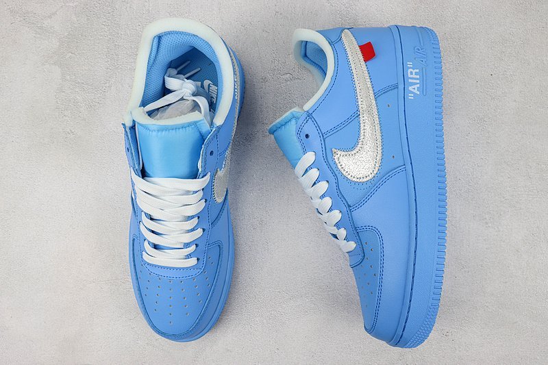 Nike Air Force 1 Low "Off-White - MCA University Blue" фото № 6