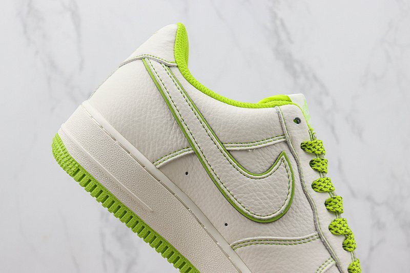 Stussy x Nike Air Force 1 Low "Off White/Apple Green" фото № 3