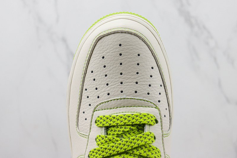 Stussy x Nike Air Force 1 Low "Off White/Apple Green" фото № 4