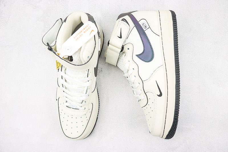 Nike Air Force 1 Mid "Cream White/Obsidian Black" фото № 6