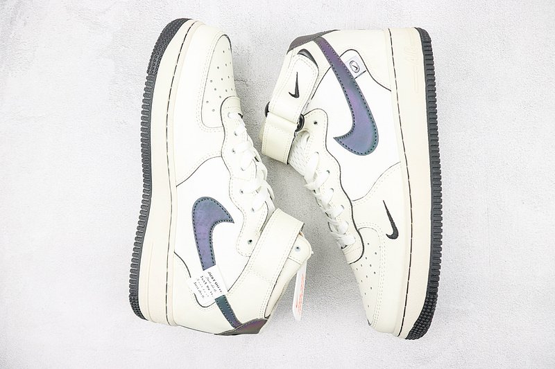Nike Air Force 1 Mid "Cream White/Obsidian Black" фото № 7