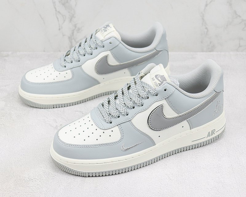 Nike Air Force 1 Low "Dream Grey/White/Silver" фото № 5