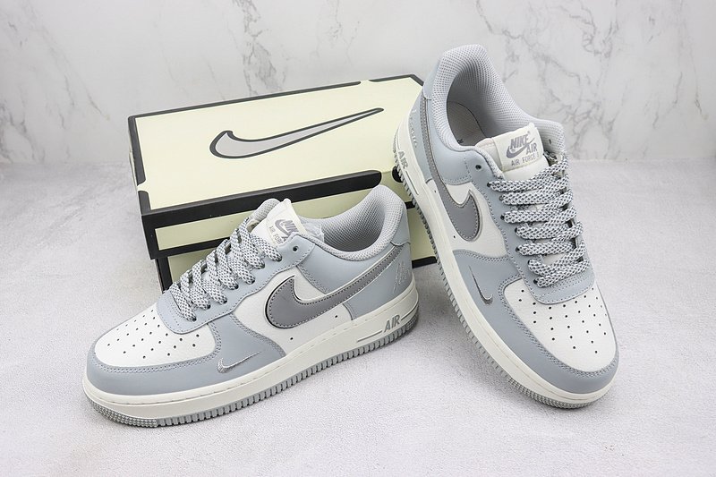 Nike Air Force 1 Low "Dream Grey/White/Silver" фото № 7