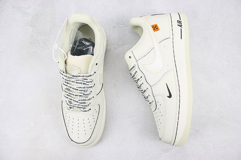 Off-White x Nike Air Force 1 Low "Pearl White/Black" фото № 6