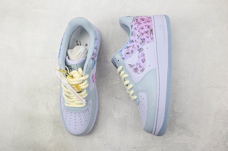 Nike Air Force 1 Low "Purple/Blue/Black Hieroglyphs" фото № 7