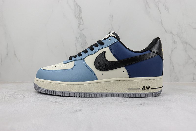 Nike Air Force 1 Low "Cream White/Blue/Black" фото № 2