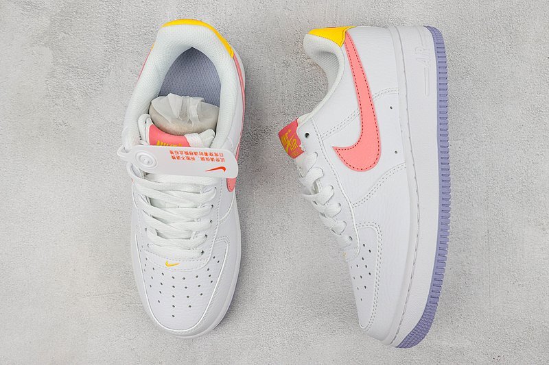 Nike Air Force 1 Low "White/Coral Chalk/Laser Orange" фото № 7