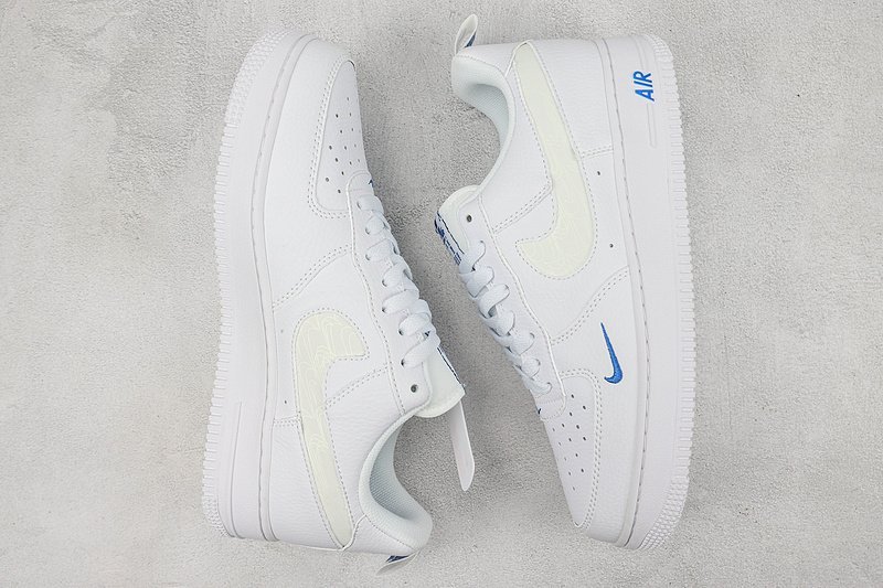 Nike Air Force 1 "White/Dark Marina Blue" фото № 6