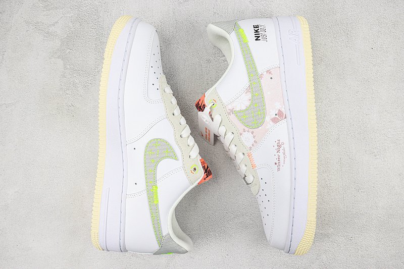 Nike Air Force 1 Low "Cherry Blossoms/Green Stitch" фото № 6