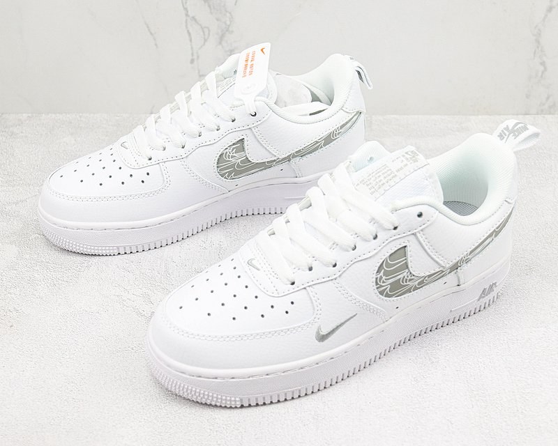 Nike Air Force 1 Low "Cut Out/White/Grey" фото № 5