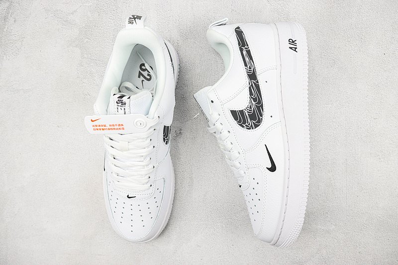 Nike Air Force 1 Low "White/Black Multiple Swoosh" фото № 7
