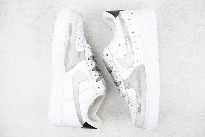 Nike Air Force 1 Low "Silver Grey/White/Black" фото № 7