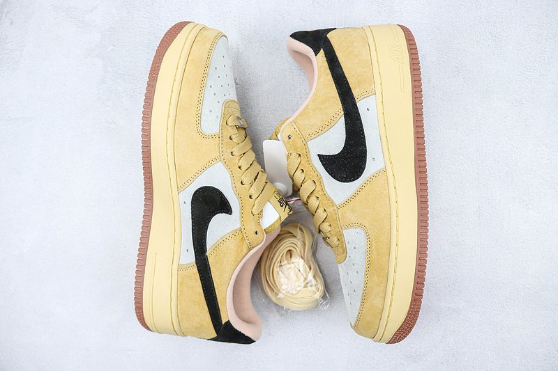 Nike Air Force 1 Low "Grey/Brown Wheat/Black" фото № 7