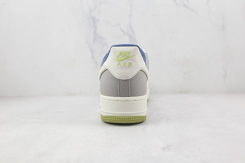 Nike Air Force 1 Low "Grey/Blue/Lemon Yellow/Green" фото № 9