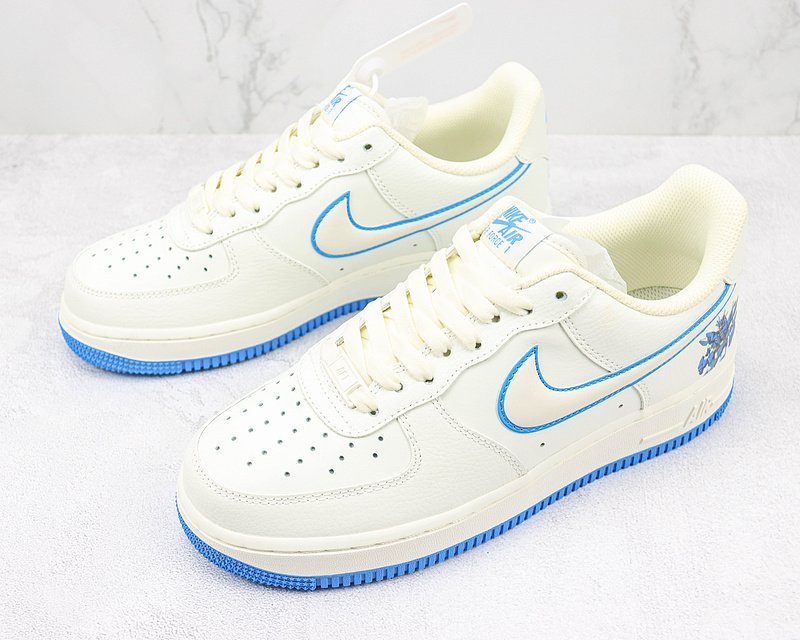 Nike Air Force 1 Low "White/Blue" фото № 5