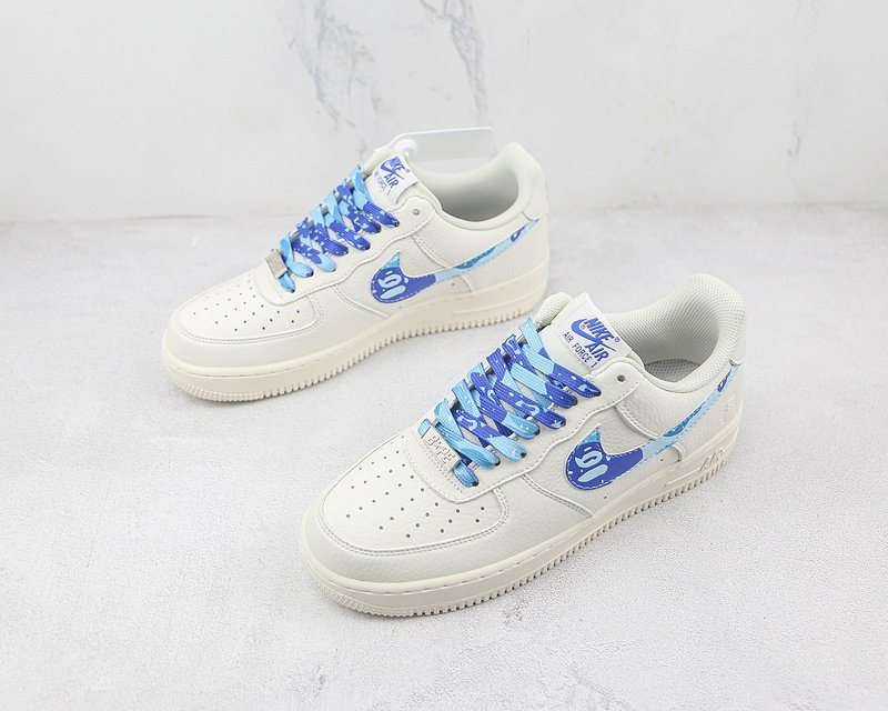A Bathing Ape x Nike Air Force 1 Low "Khaki Blue" фото № 5