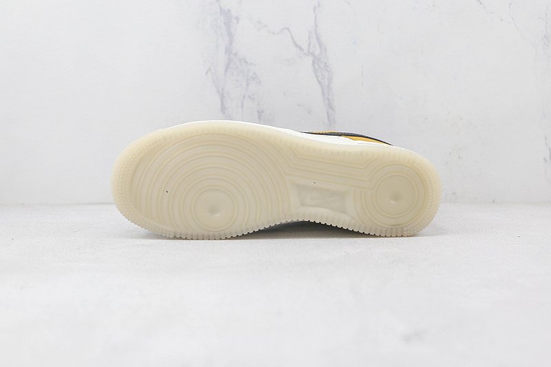 Nike Air Force 1 Low "White/Black/Gold" фото № 8