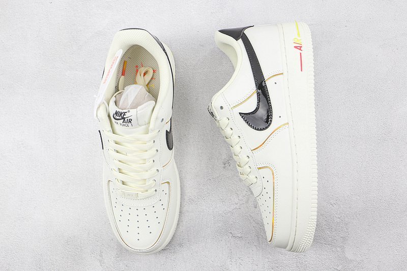 Nike Air Force 1 Low "Beige/Black/Hidden Gradient" фото № 6