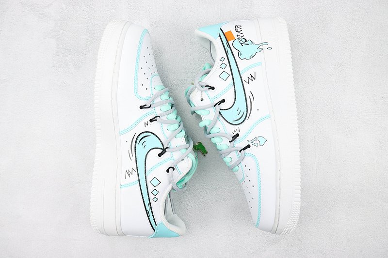 Nike Air Force 1 Low "Blue Graffiti" фото № 6