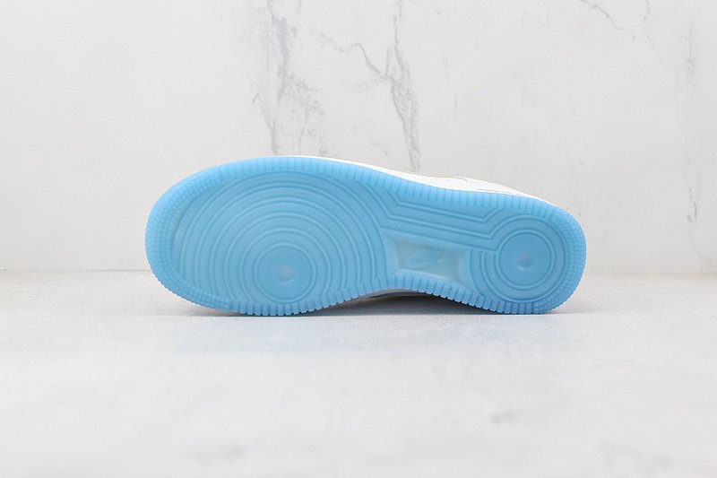 Nike Air Force 1 Low "White/Orange-Yellow Gradient/Sky Blue" фото № 6