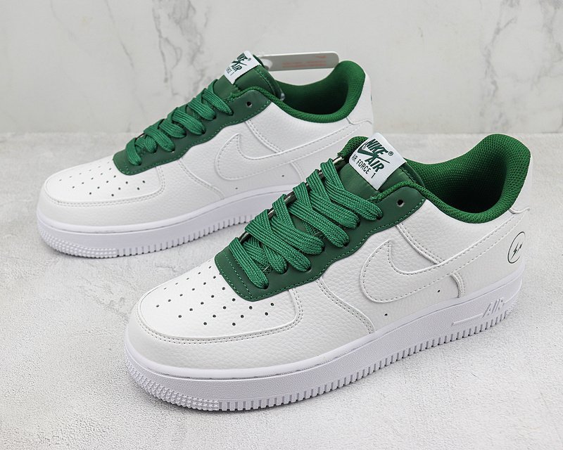 Fragment Design x Nike Air Force 1 Low "White/University Green" фото № 5